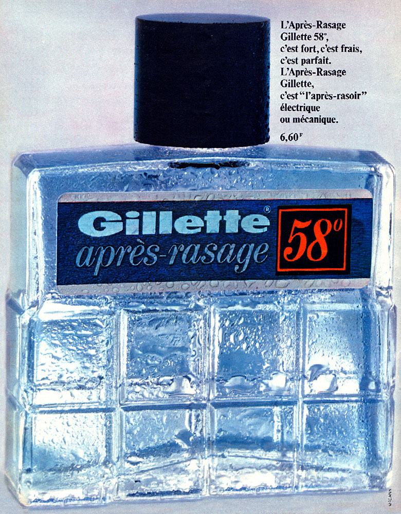 Advert Gilette 1968