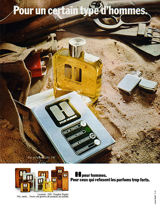 Advert H pour Hommes 1972