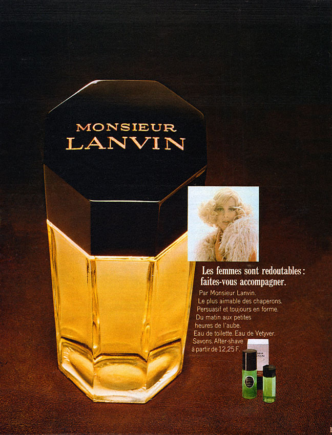 Advert Monsieur Lanvin 1970