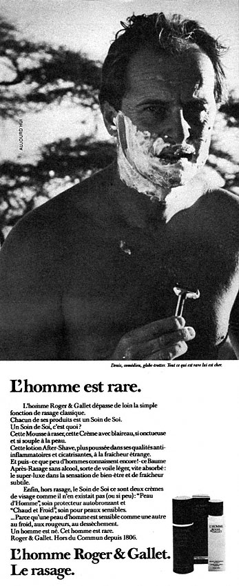 Advert Roger & Gallet 1981