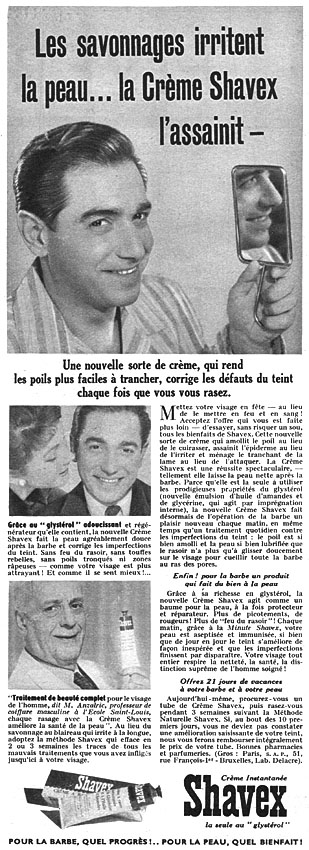 Advert Shavex 1954