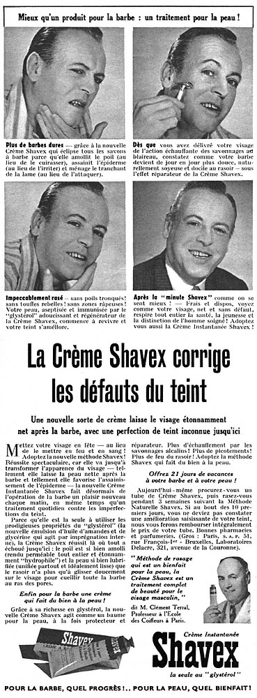 Advert Shavex 1954