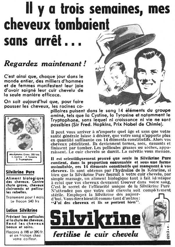 Advert Silvikrine 1952