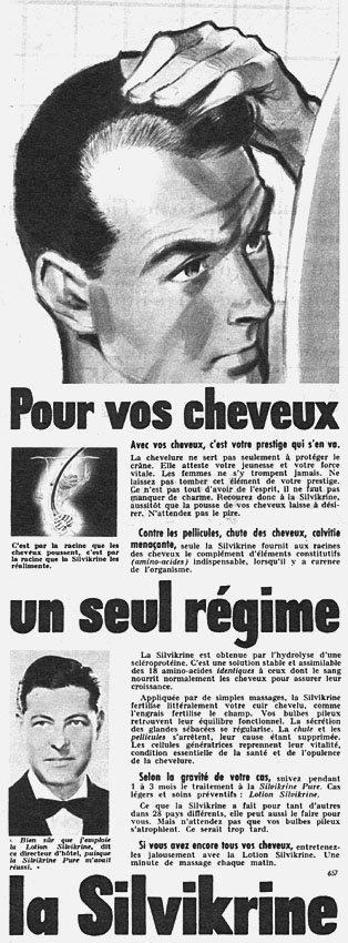 Advert Silvikrine 1957