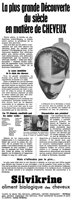 Advert Silvikrine 1959