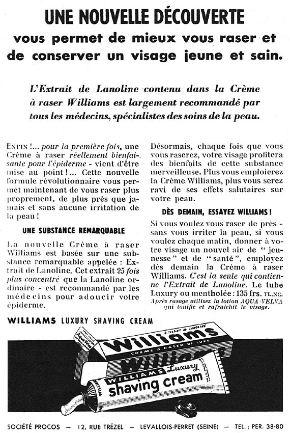 Advert Williams 1950