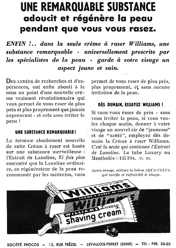 Advert Williams 1950