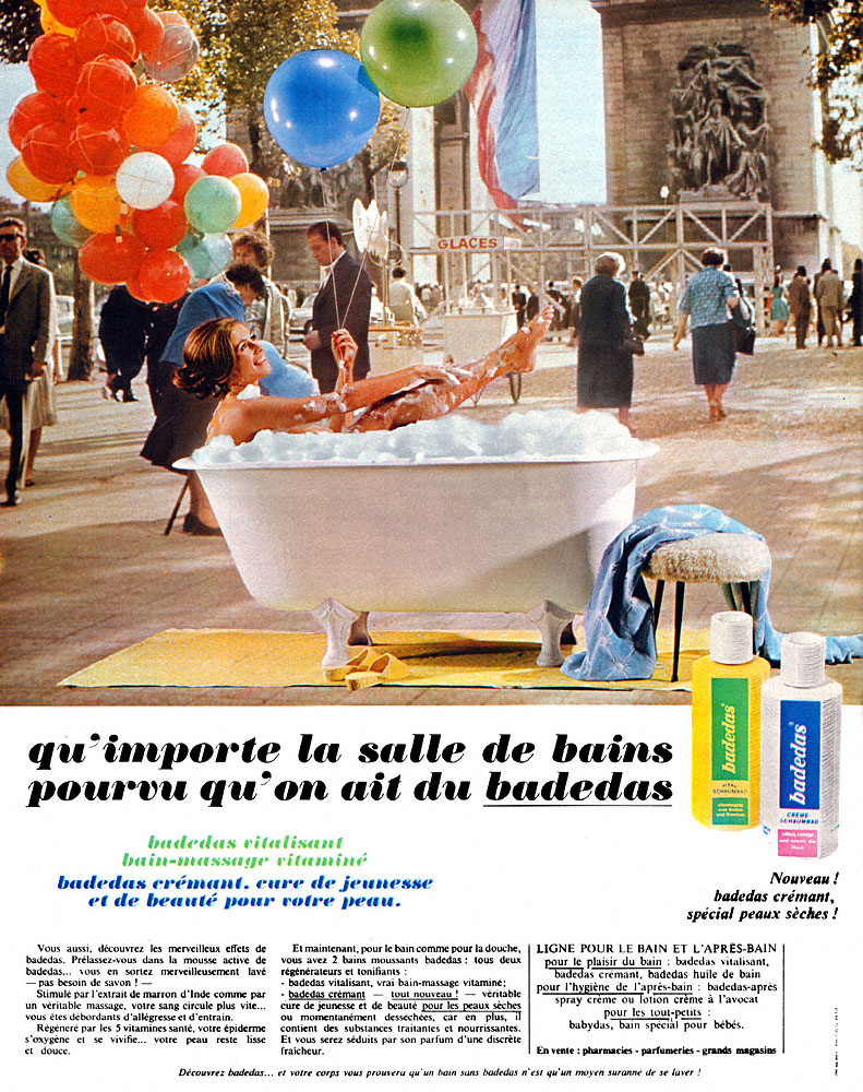 Advert Badedas 1969