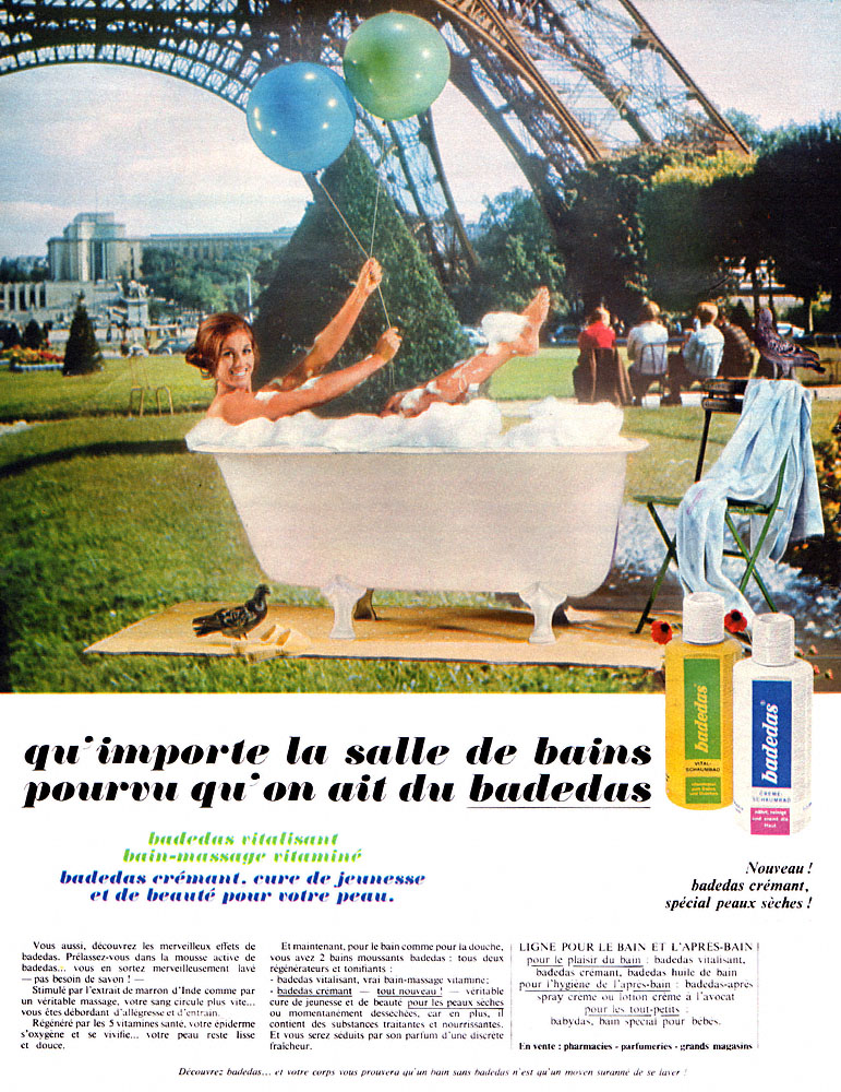 Advert Badedas 1969