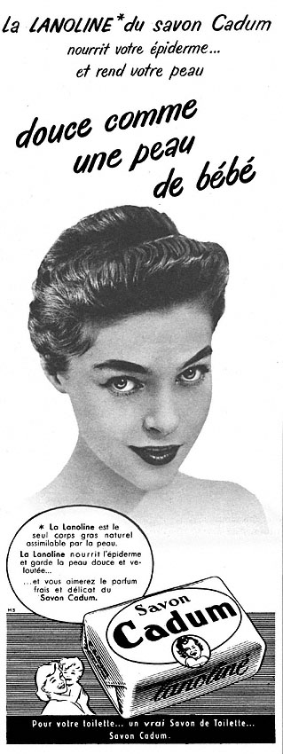 Advert Cadum 1953