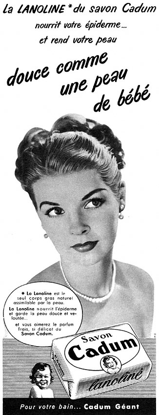 Advert Cadum 1954