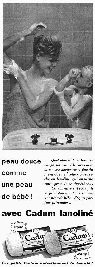 Advert Cadum 1960