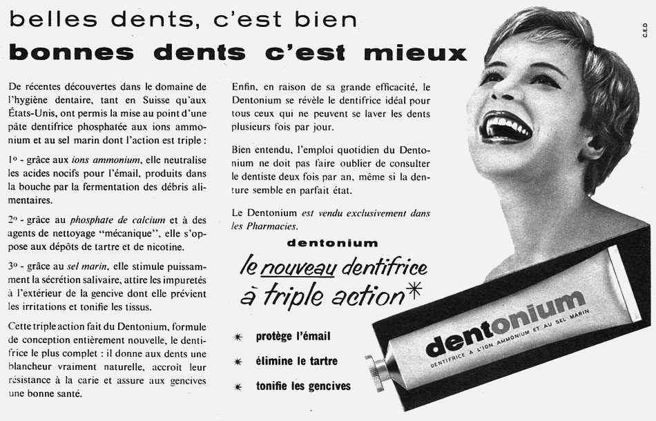 Advert Dentonium 1958