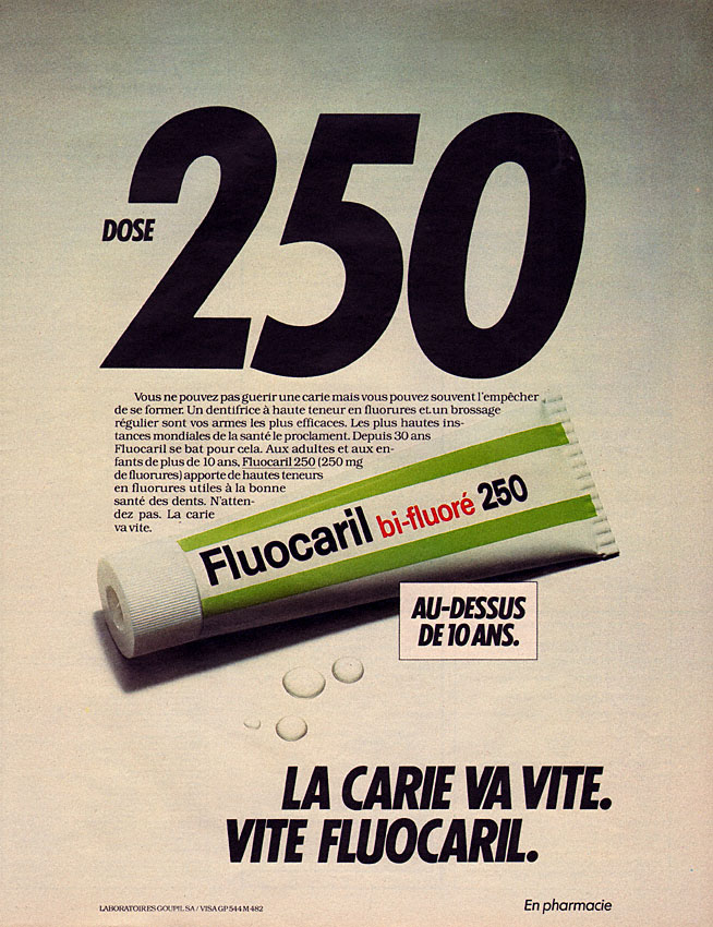 Advert Fluocaril 1981