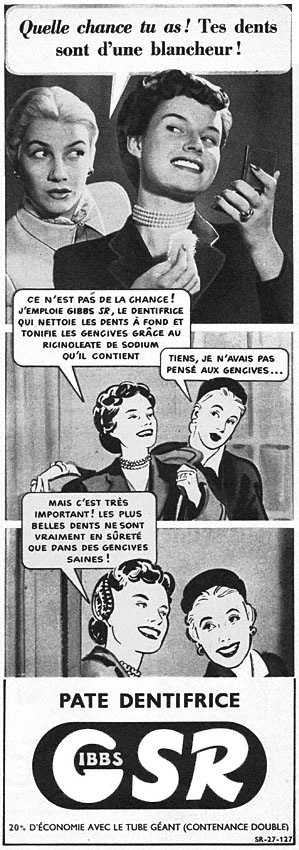Advert Gibbs 1951