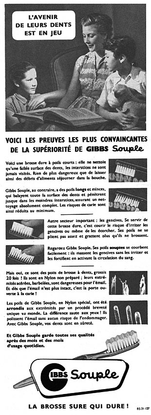 Advert Gibbs 1951