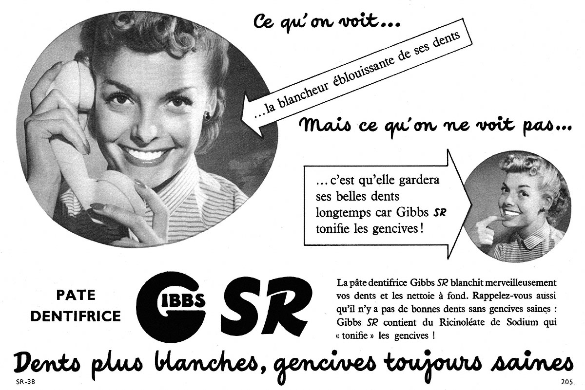 Advert Gibbs 1952
