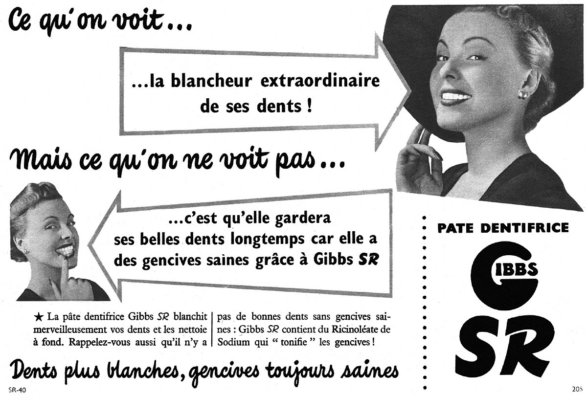 Advert Gibbs 1952