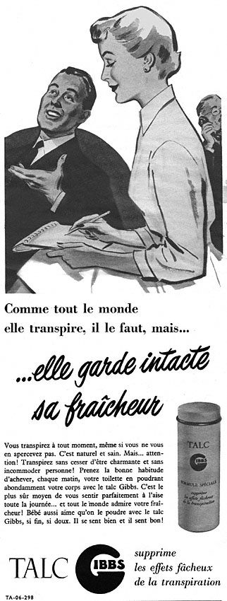 Advert Gibbs 1953