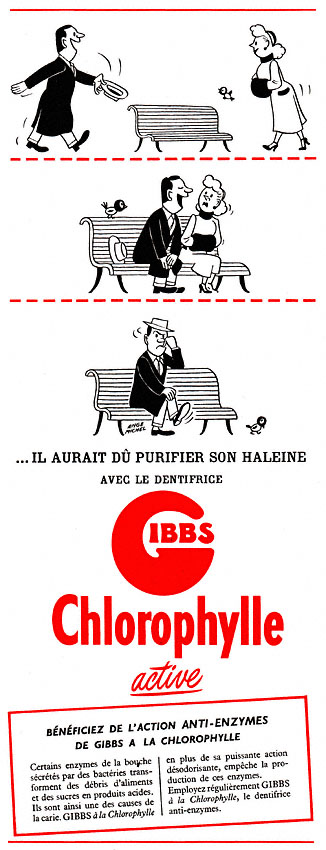 Advert Gibbs 1954