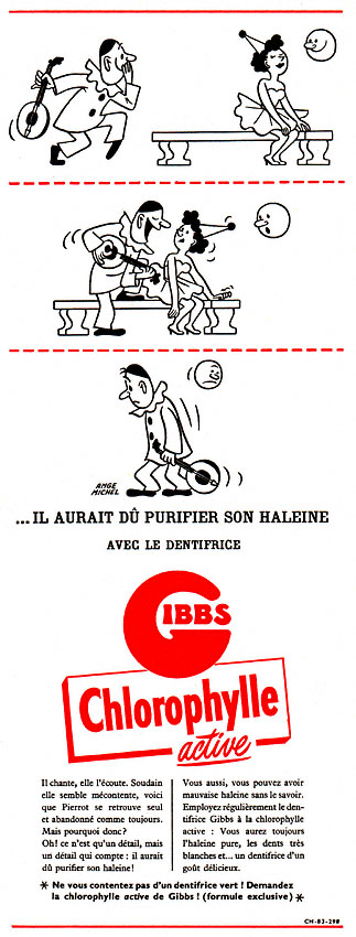 Advert Gibbs 1954