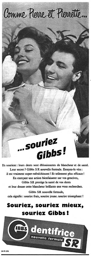 Advert Gibbs 1956