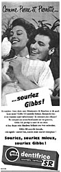 Advert Gibbs 1956