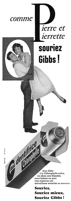 Advert Gibbs 1956