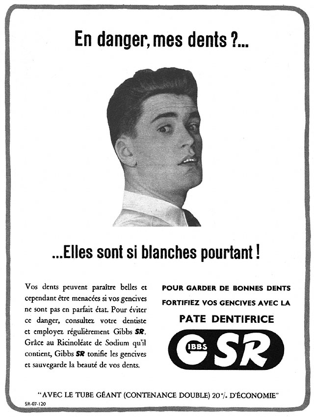 Advert Gibbs 1950