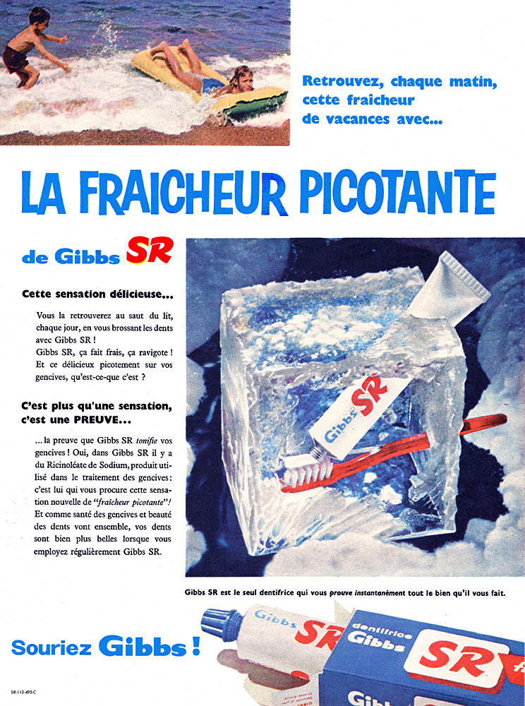 Advert Gibbs 1960
