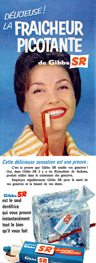 Advert Gibbs 1960