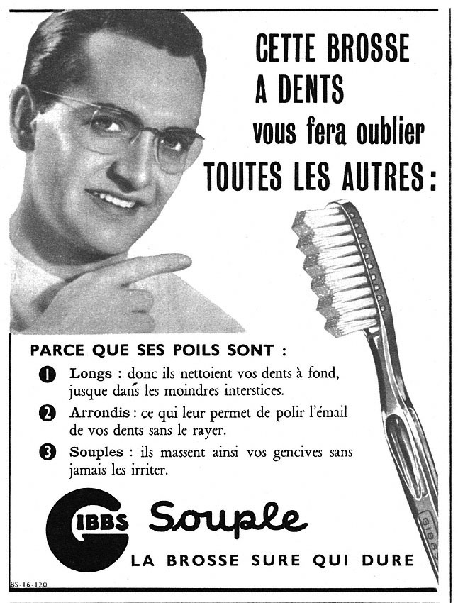 Advert Gibbs 1950