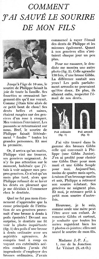 Advert Gibbs 1963