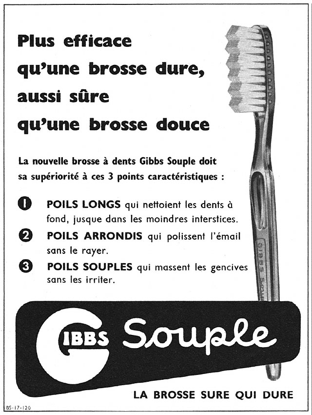 Advert Gibbs 1950