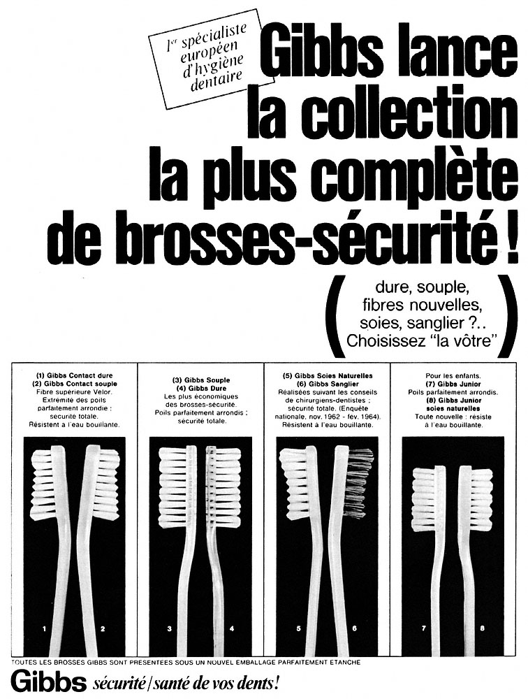 Advert Gibbs 1966