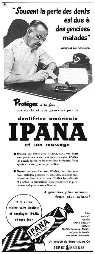 Advert Ipana 1952