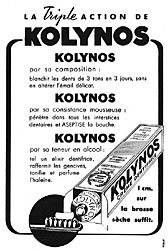 Advert Kolynos 1950