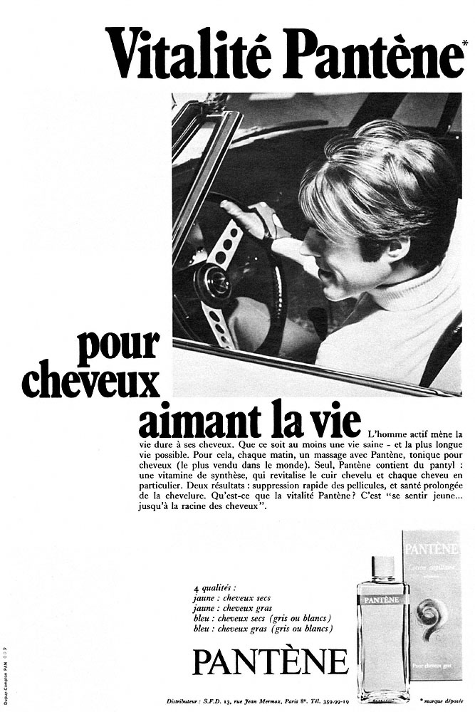 Advert Pant�ne 1969