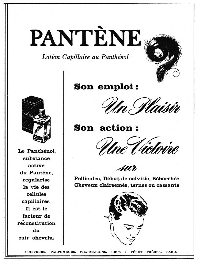 Advert Pantne 1950