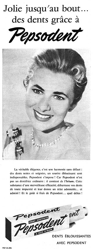 Advert Pepsodent 1955