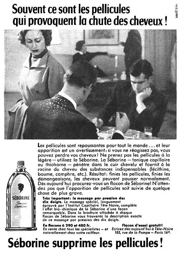Advert Seborine 1956