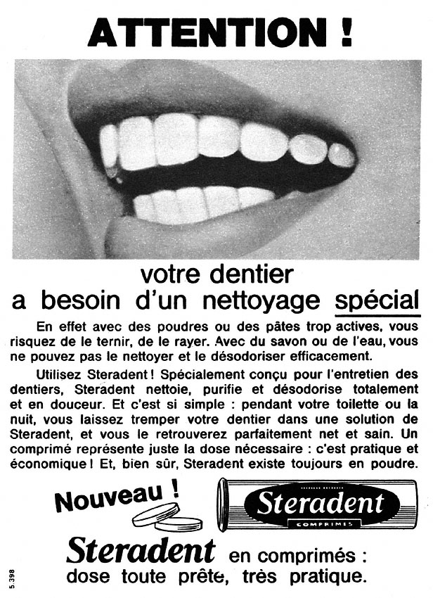 Advert Stradent 1964