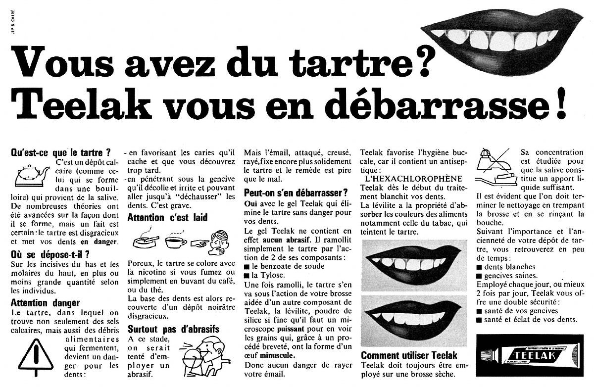 Advert Teelak 1965