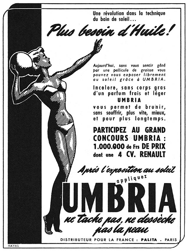 Advert Umbria 1951