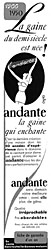 Advert Andante 1950