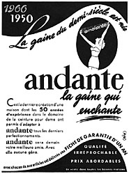 Advert Andante 1950