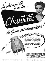 Advert Chantelle 1953