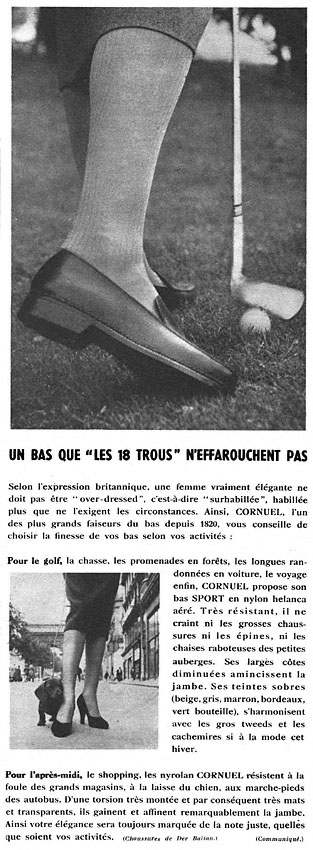 Advert Cornuel 1953