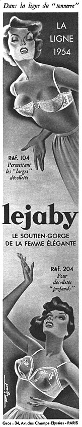 Advert Lejaby 1954