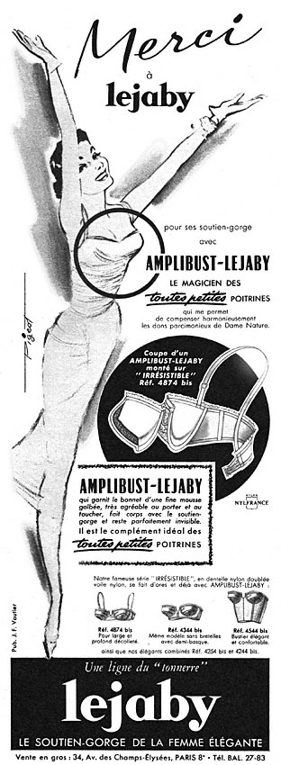 Advert Lejaby 1956